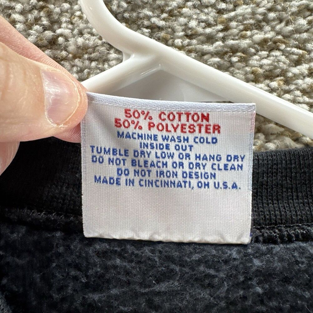 Vintage 90s MSU Sweatshirt Mens L Crew‎ Neck Mercantile Stories University USA - Picture 6 of 10